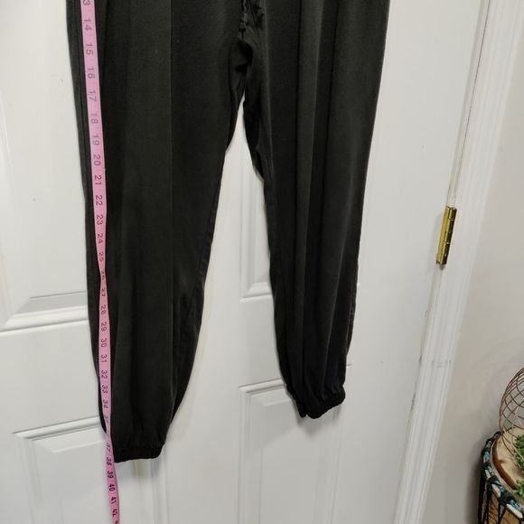 PINK Tencel Flowy Joggers Elastic Waist and Ankle L - Picture 9 of 10